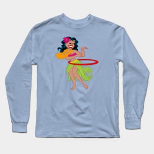 Hula Hoop Girl Long Sleeve T-Shirt